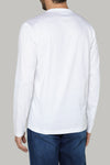 White Long-Sleeved Pima Cotton Jersey T-Shirt