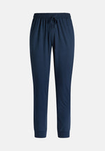Blue Viscose Blend Pyjama Pants