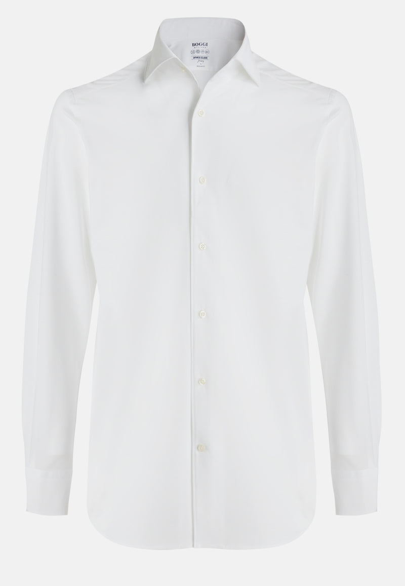 White Japanese Jersey Polo Shirt