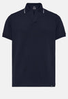 Navy High-Performance Pique Polo Shirt