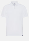 White Spring High-Performance Pique Polo Shirt
