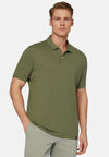 Green High-Performance Pique Polo Shirt