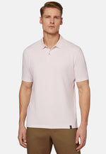 Pink High-Performance Pique Polo Shirt