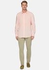 Pink Regular Fit Tencel Linen Shirt