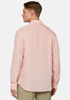 Pink Regular Fit Tencel Linen Shirt