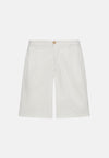 Cream Ultra Light Cotton Bermuda Shorts
