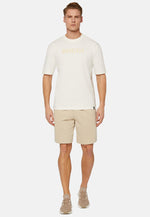Beige Ultra Light Cotton Bermuda Shorts