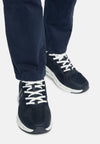Trainers In Navy Blue Technical Fabric