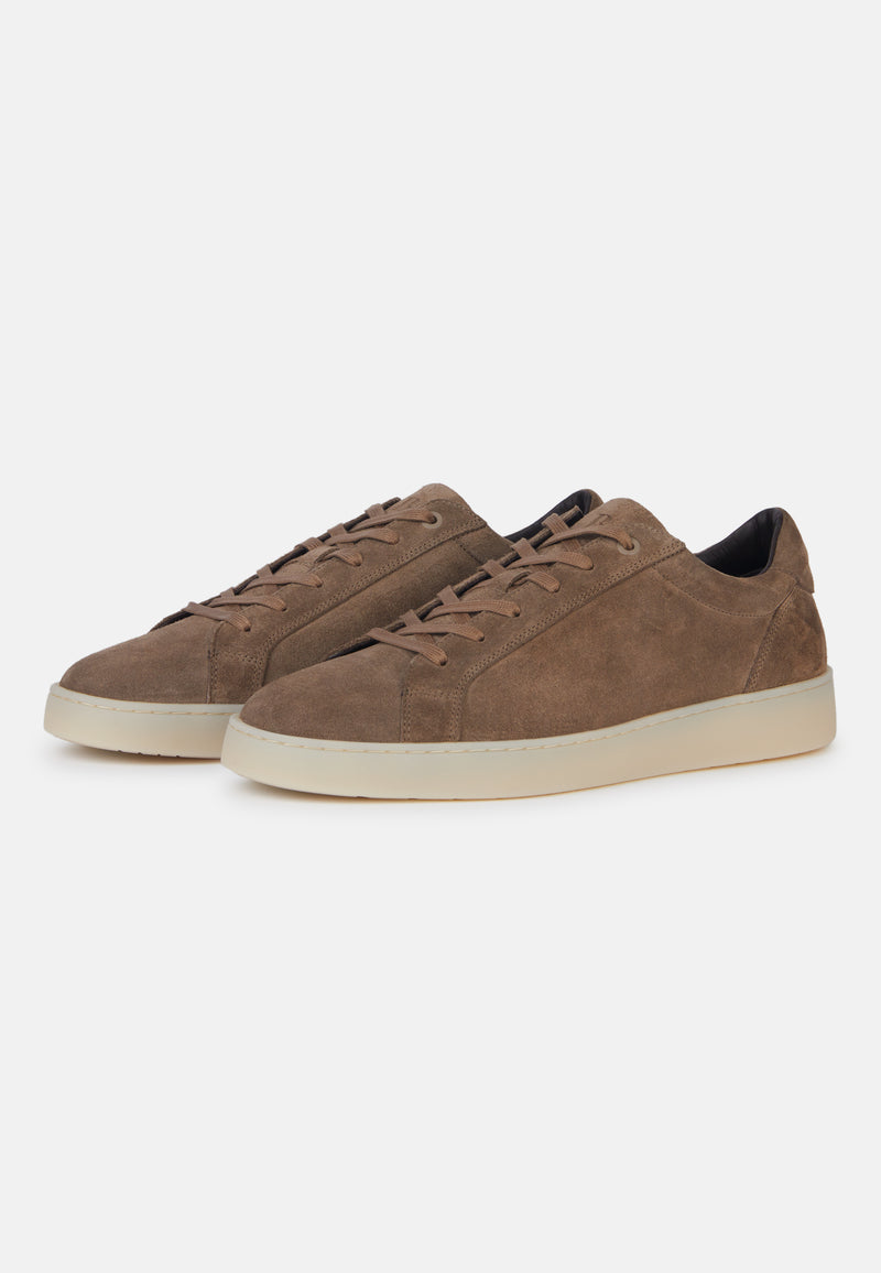Taupe Suede Trainers