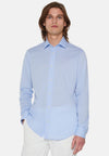 Blue Slim Cotton Shirt