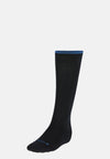 Navy Ribbed Pattern Socks