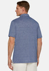 Blue Pique Polo Shirt