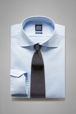 Blue Cotton Pin Point Shirt