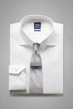 White Cotton Pin Point Shirt