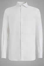 White Cotton Pin Point Shirt