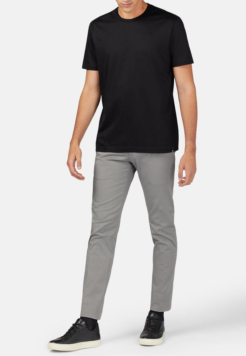 Black Pima Cotton Jersey T-Shirt