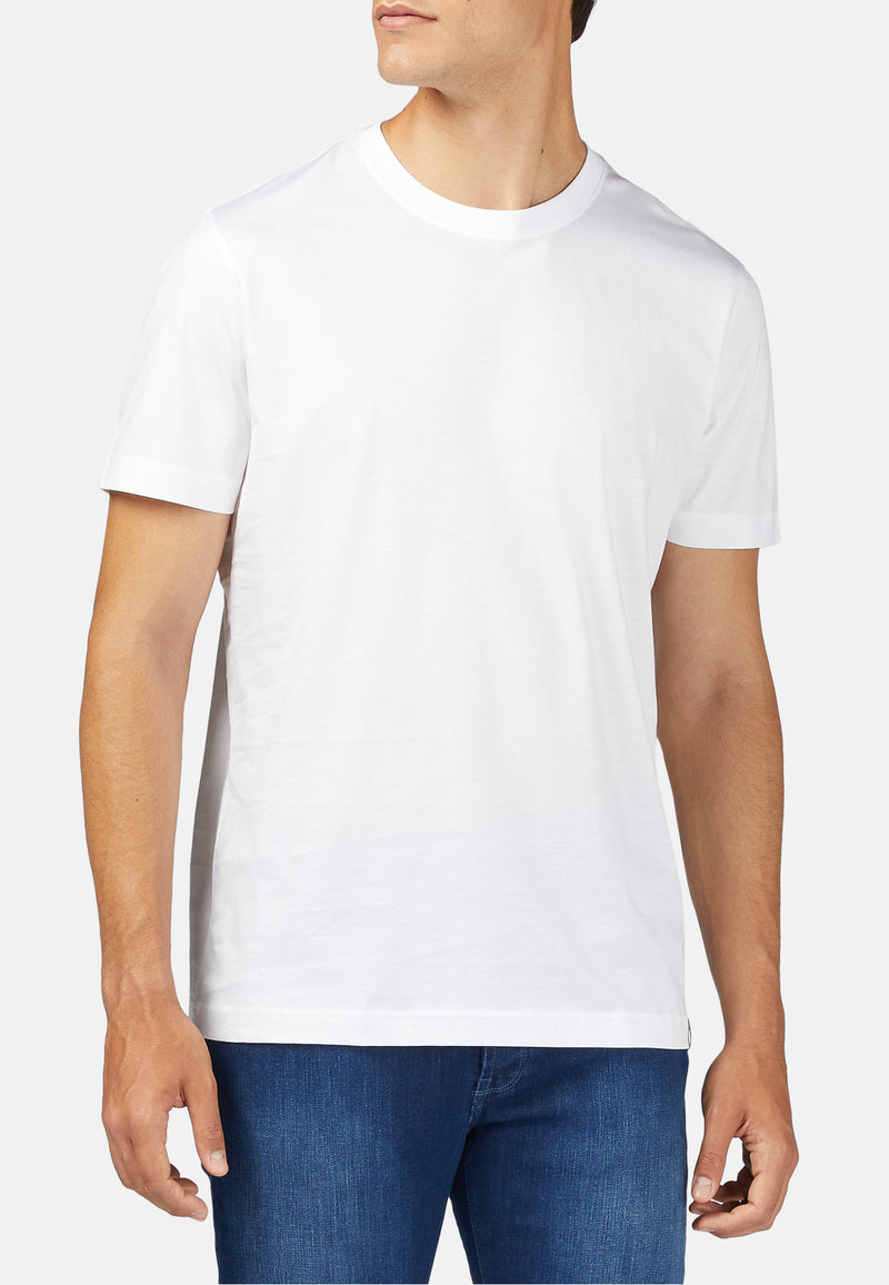 White Pima Cotton Jersey T-Shirt