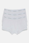 White Stretch Cotton Jersey Boxer Shorts