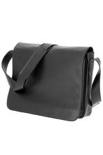 Black Soft Leather Laptop Bag
