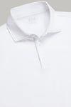 White Pima Cotton Jersey Polo Shirt