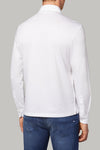 White Pima Cotton Jersey Polo Shirt