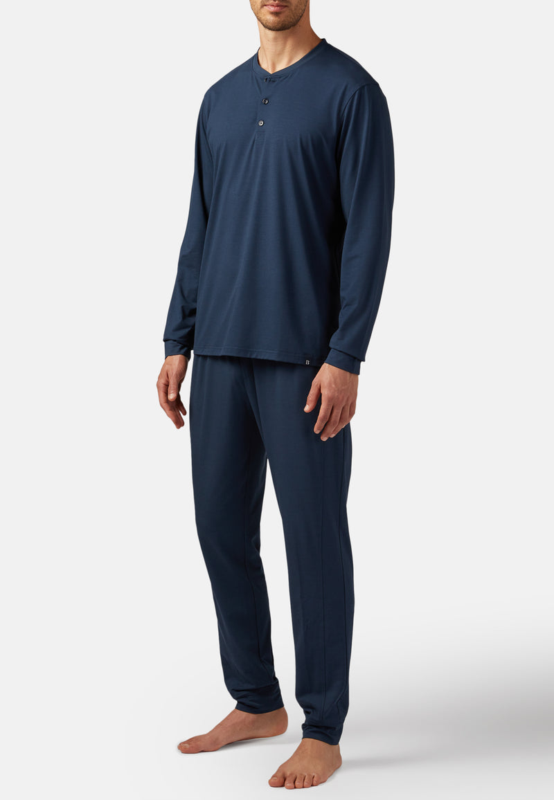 Long-sleeved Viscose Blend Pyjama T-Shirt