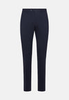 Blue Trousers In Travel Wool
