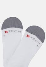 White Technical Yarn Socks, Set Of 3