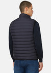 Navy Goose Down Recycled Fabric Waistcoat