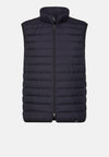 Navy Goose Down Recycled Fabric Waistcoat