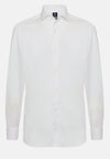 White Pinpoint Cotton Shirt