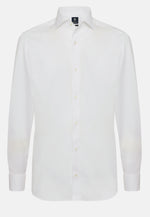 White Pinpoint Cotton Shirt