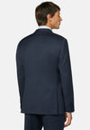 Blue Windowpane Check Wool Suit