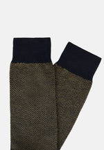 Herringbone pattern Socks in Organic Cotton