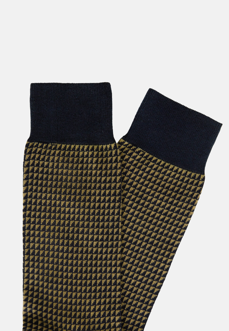 Geometric Pattern Socks in Organic Cotton