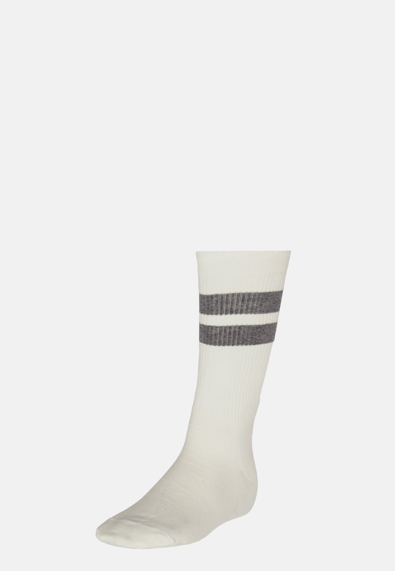 Double Striped Socks in a Cotton Blend