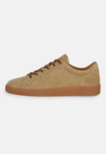 Beige Suede Trainers