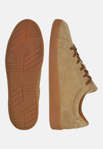 Beige Suede Trainers
