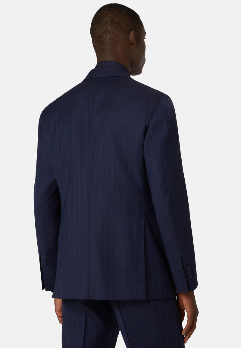 Pinstripe blue online suit