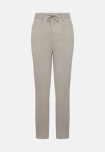 Trousers in a Stretch Viscose and Nylon blend