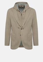 Dove Grey Madison Cotton Blend Sweatshirt Jacket