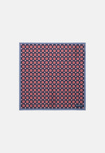 Silk Pocket square with Medalions Motif