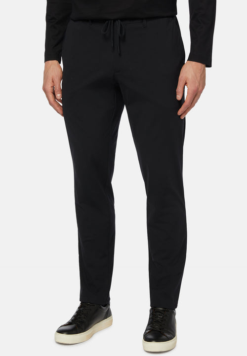 Black Btech Stretch Nylon Pants