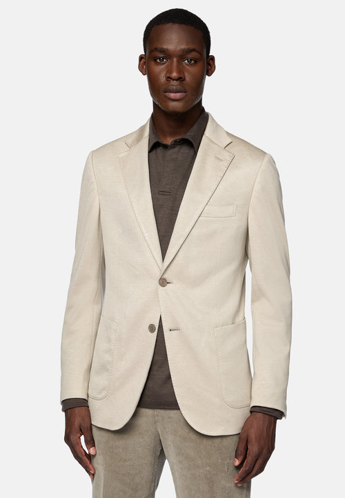 Beige Cashmere Cotton Jacket