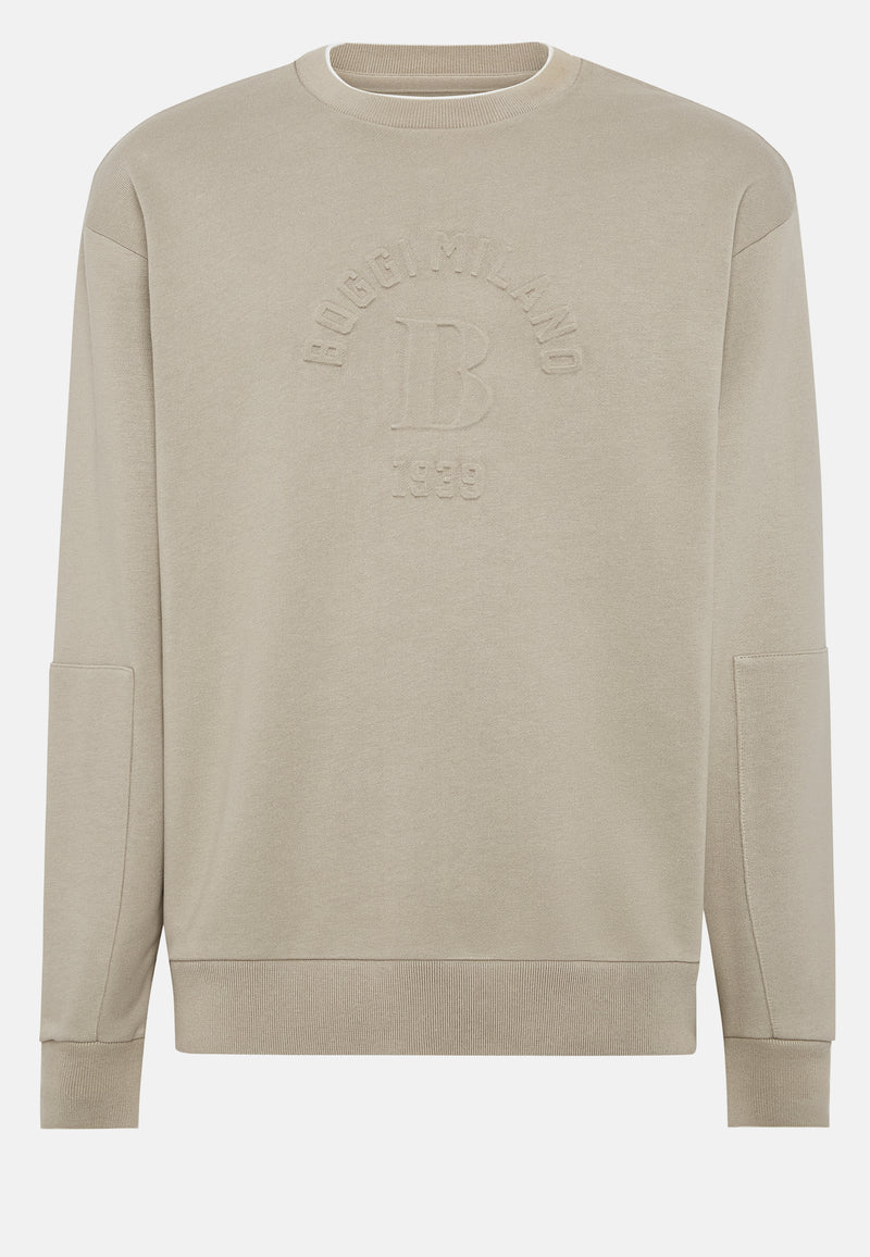 Brown Crew Neck Sweatshirt