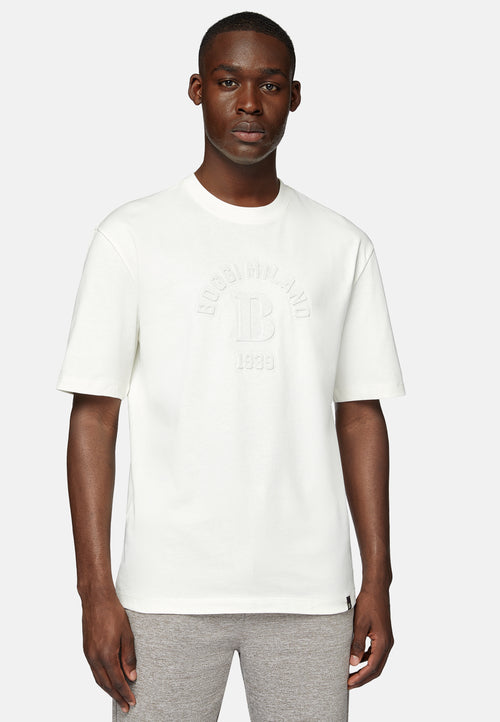 White Organic Cotton Blend T-Shirt