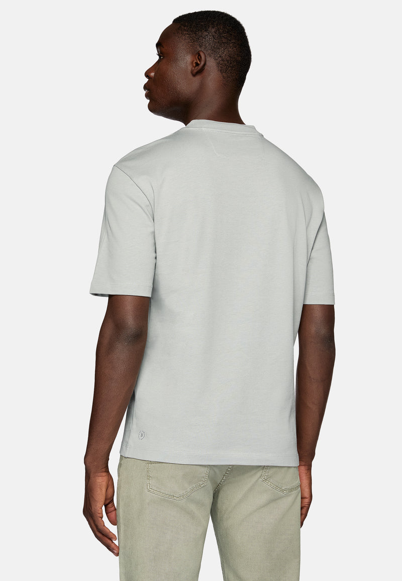 Grey Organic Cotton Blend T-Shirt