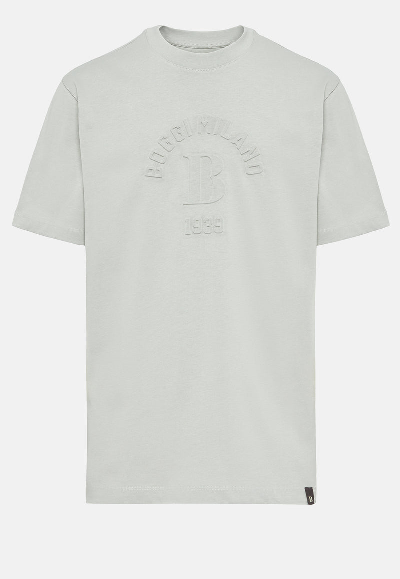 Grey Organic Cotton Blend T-Shirt