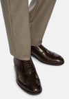 Brown Leather Oxford Style Shoes