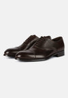 Brown Leather Oxford Style Shoes